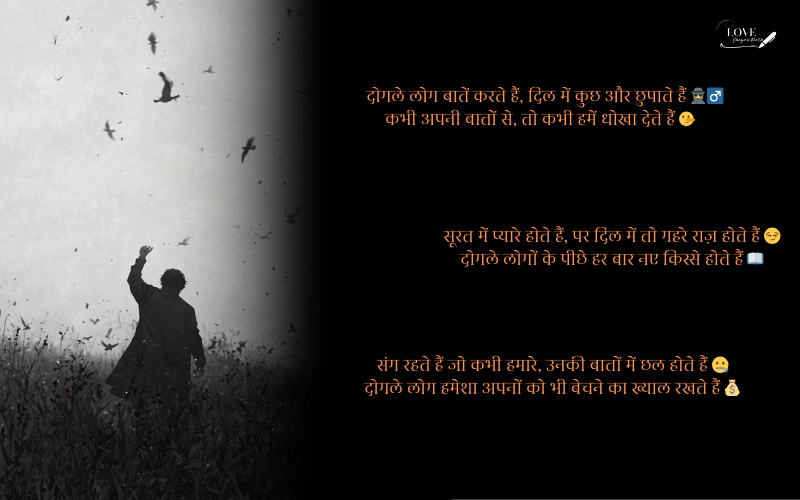 दोगले लोगों पर शायरी