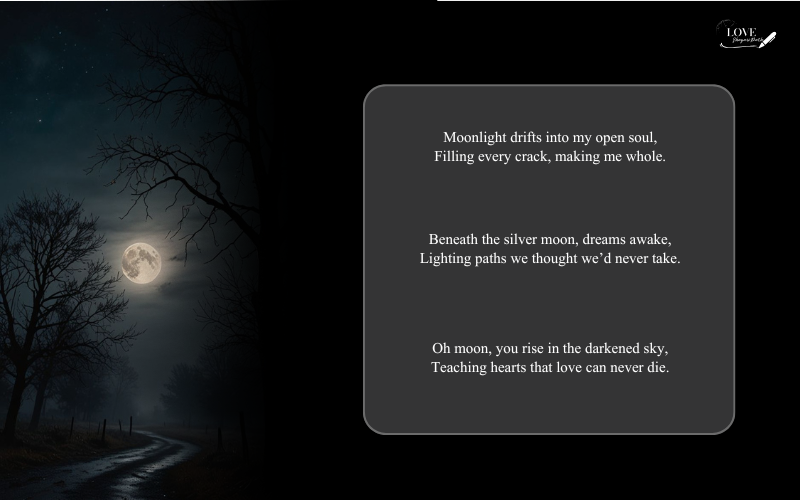 Moon Shayari in English