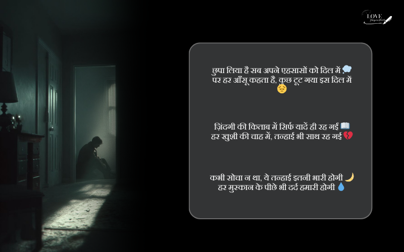 जिंदगी की दर्द भरी शायरी 2 line