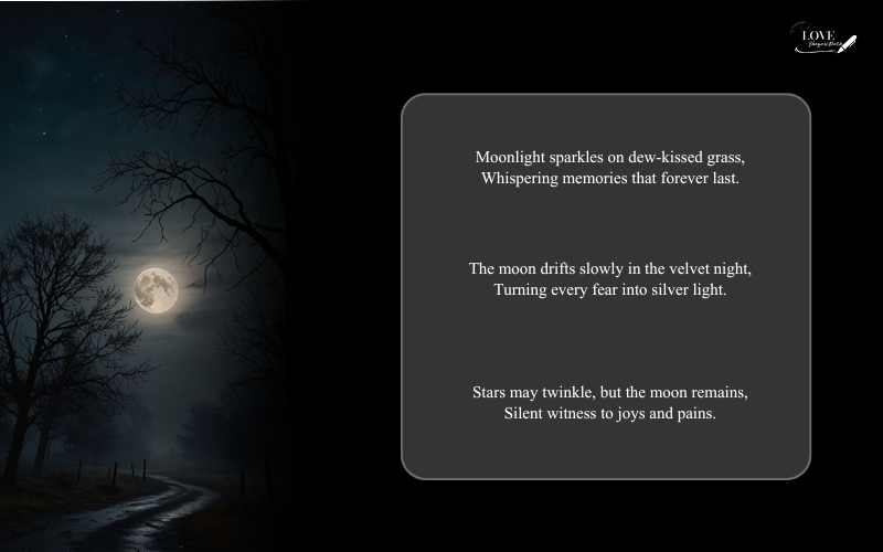 Moon Shayari in English