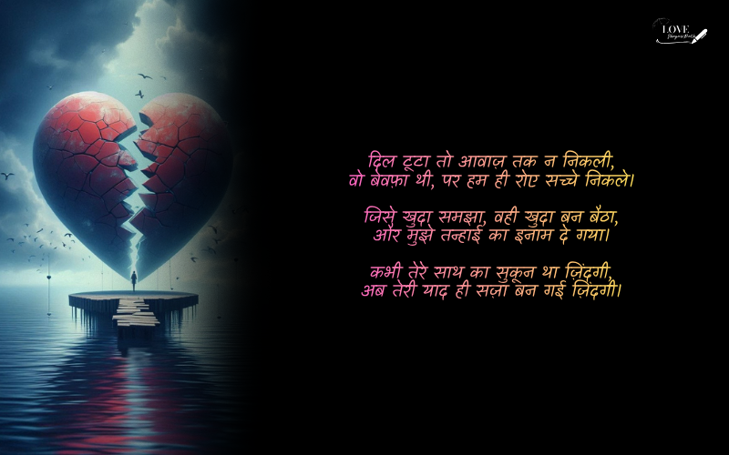 Dard Bhari Bewafa Shayari