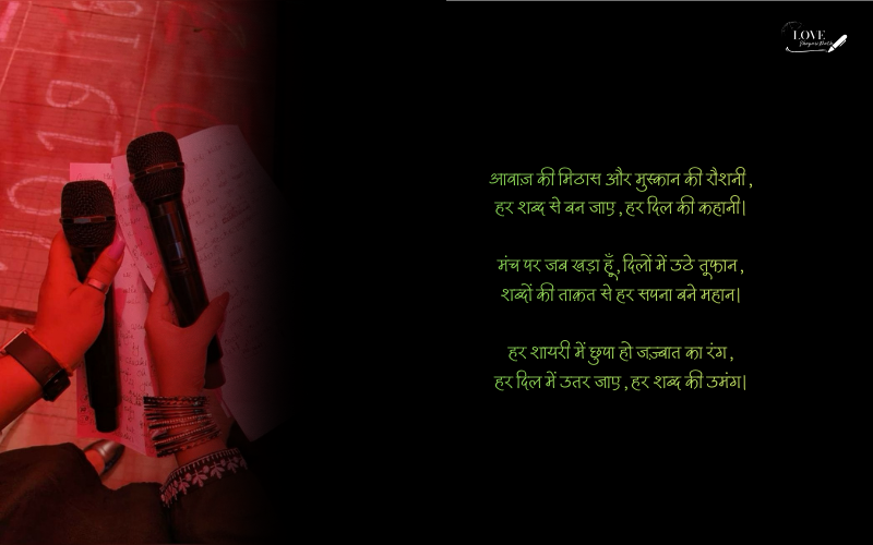 anchoring shayari in hindi
