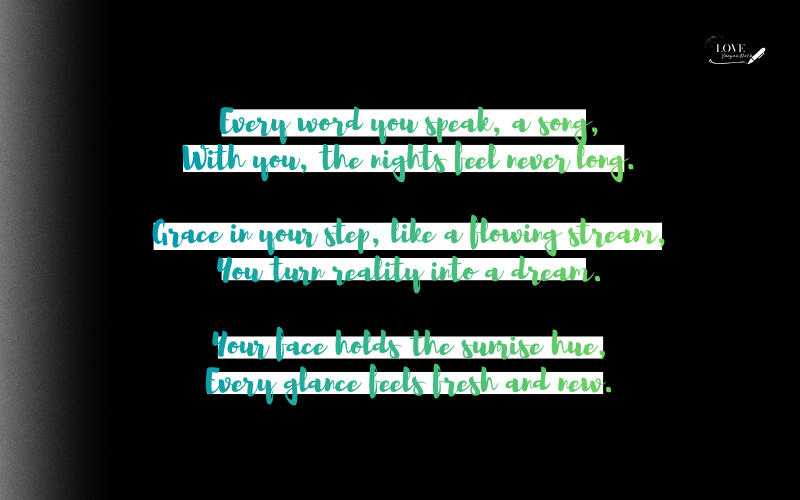 Tareef Shayari for Beautiful Girl in English