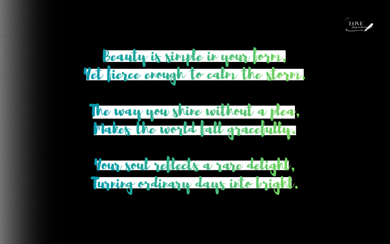 Tareef Shayari for Beautiful Girl in English